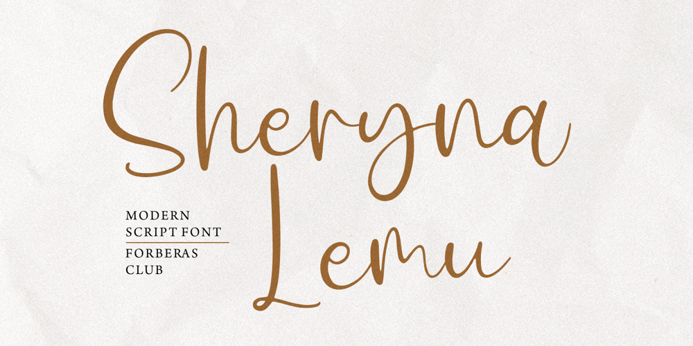 Sheryna Lemu font