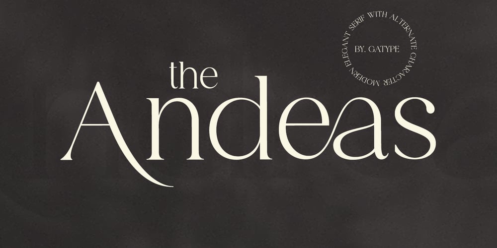 Andeas font