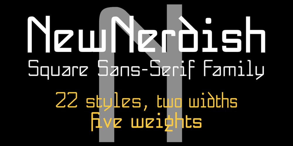 NewNerdish font