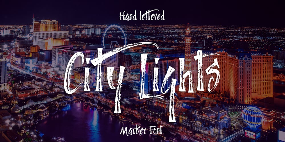 City Lights font