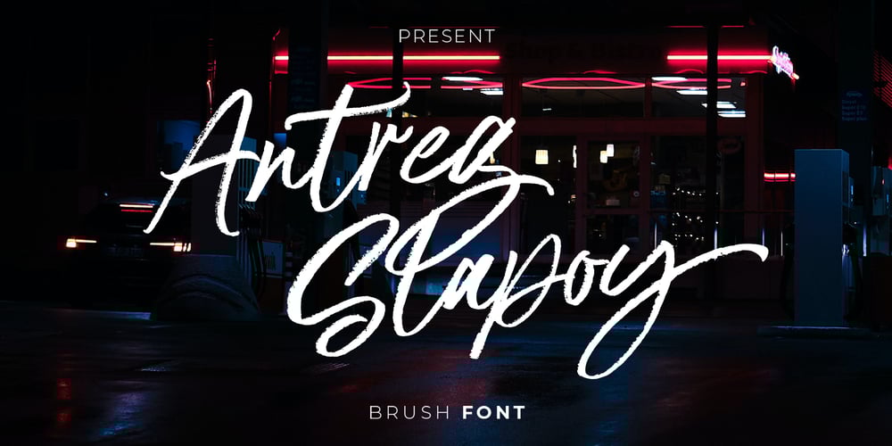 Antreg Slapoy font