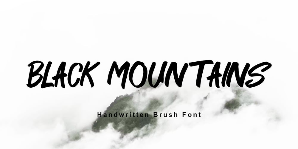 Black Mountains font