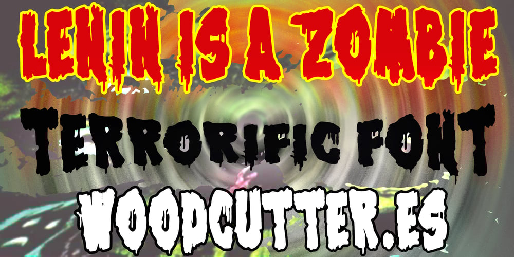 Lenin is a Zombie font