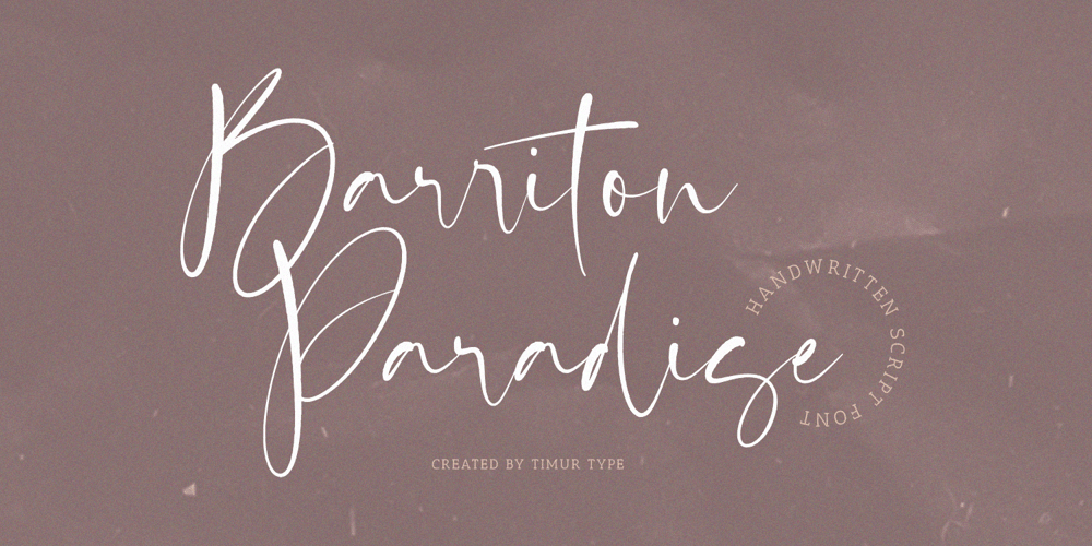 Barriton Paradise font