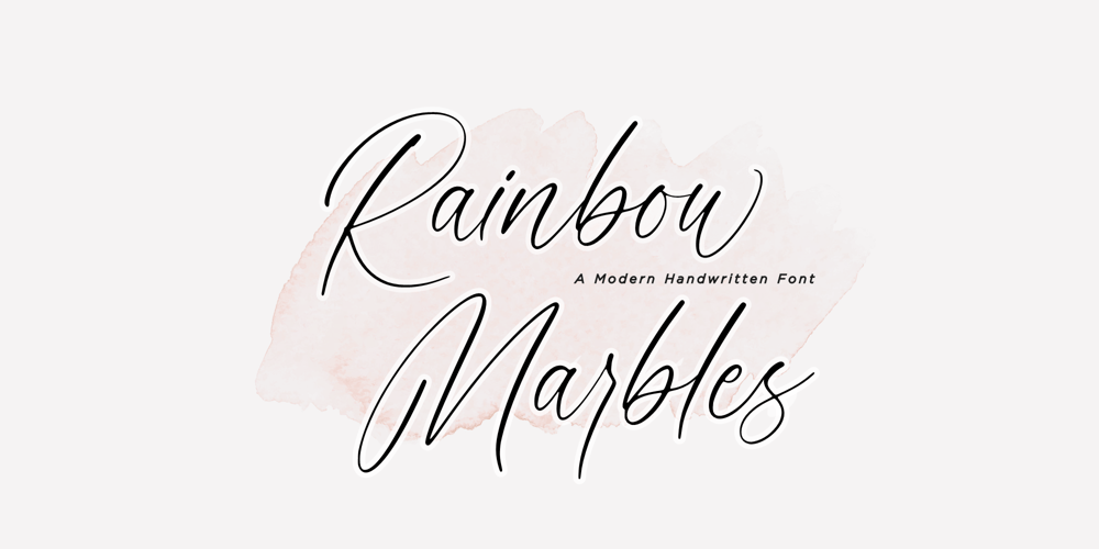 Rainbow Marbles font