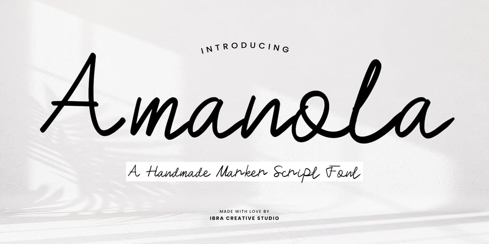 Amanola font
