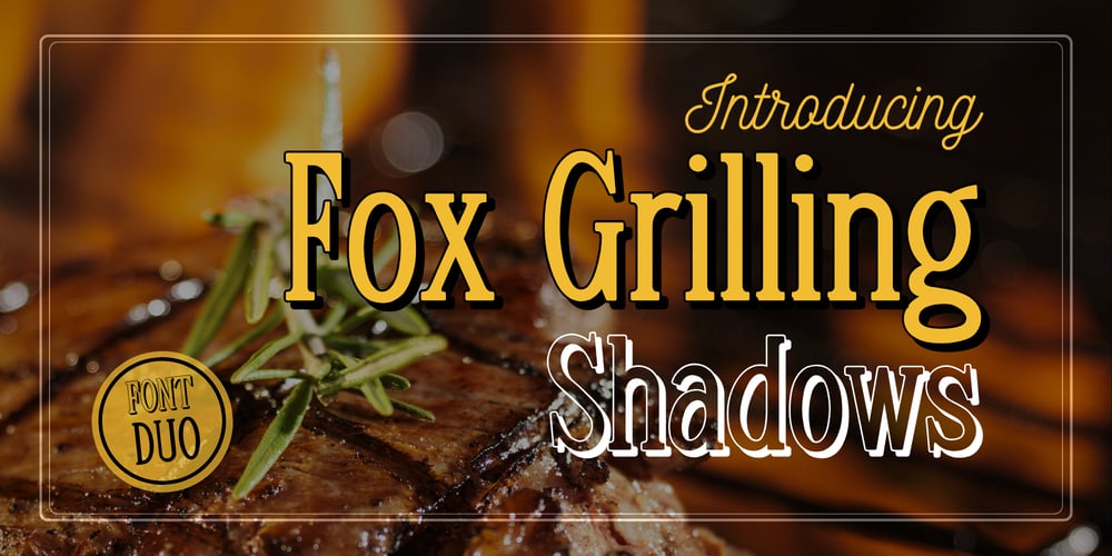 Fox Grilling Shadows font