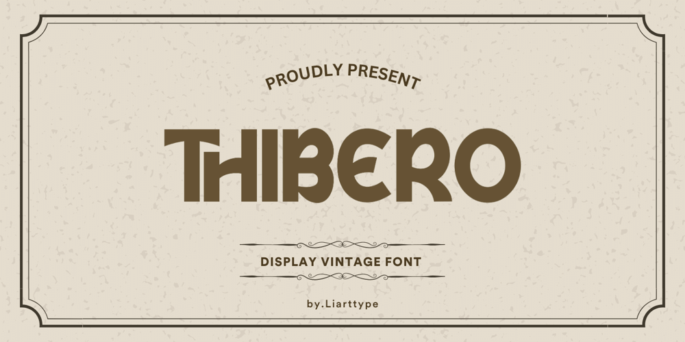 Thibero font