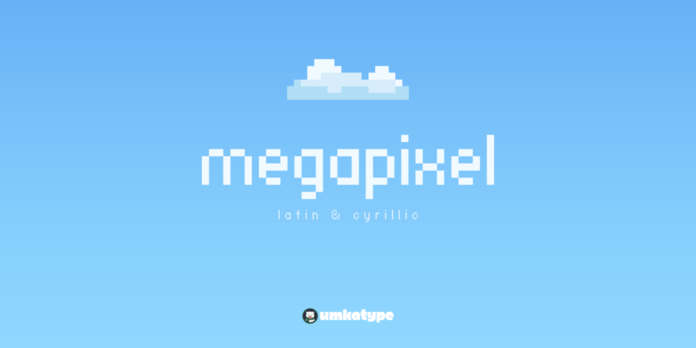 Megapixel font