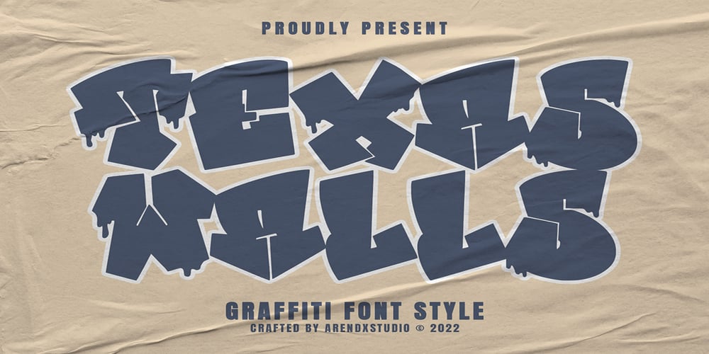 Texas Walls font