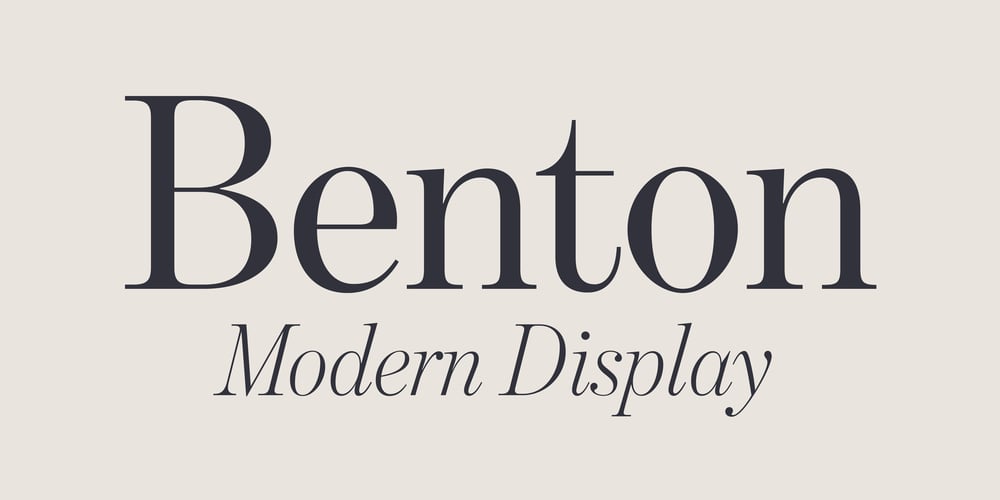 Benton Modern font