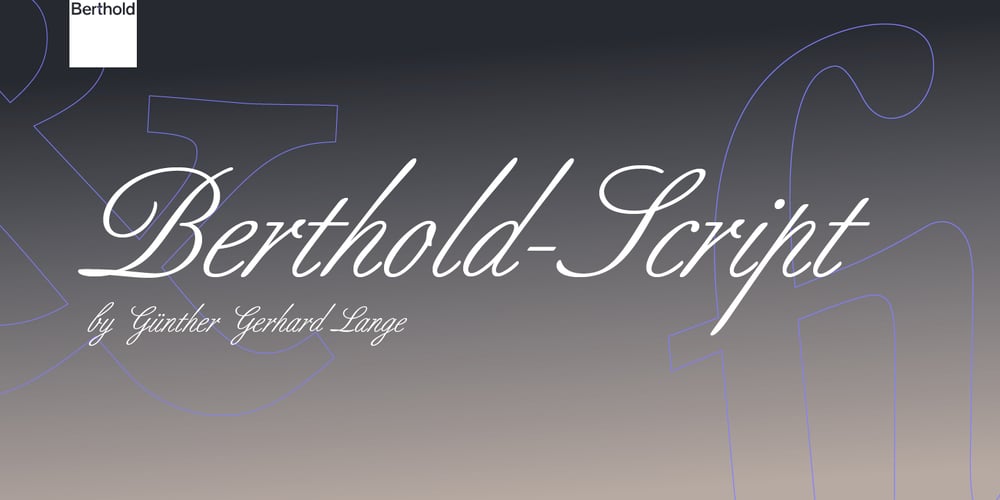 Berthold-Script font