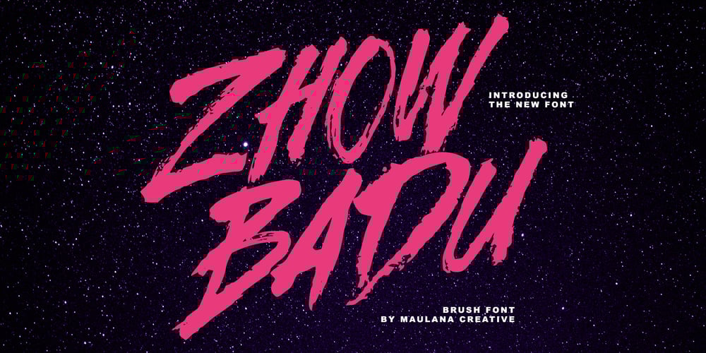 MC Zhow Badu font