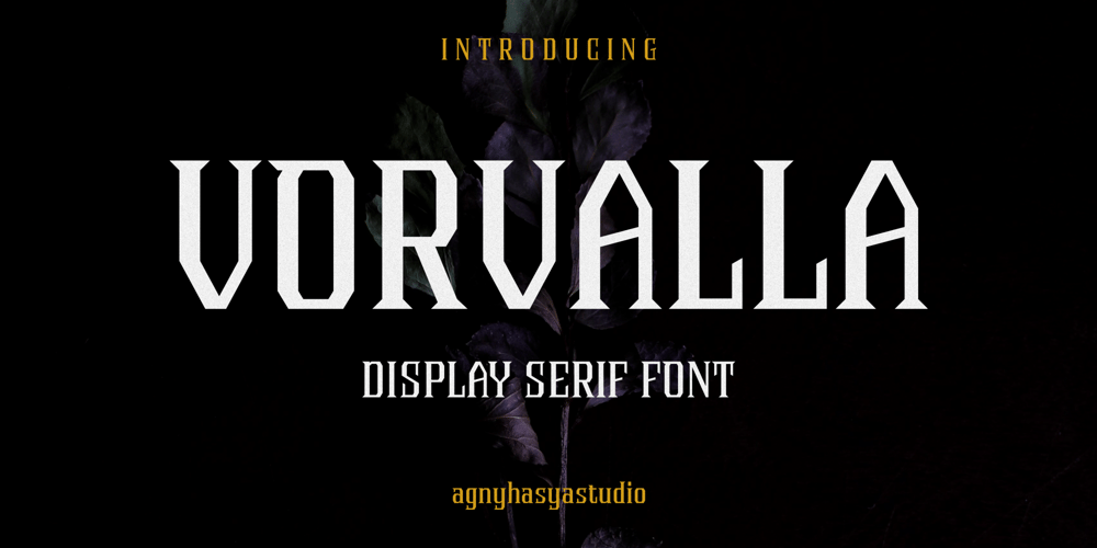Vorvalla font