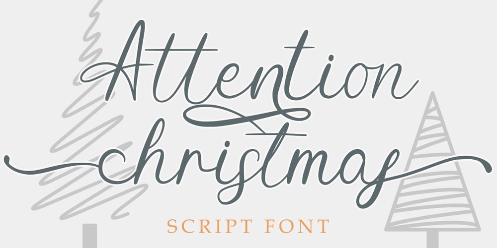 Attention Christmas font