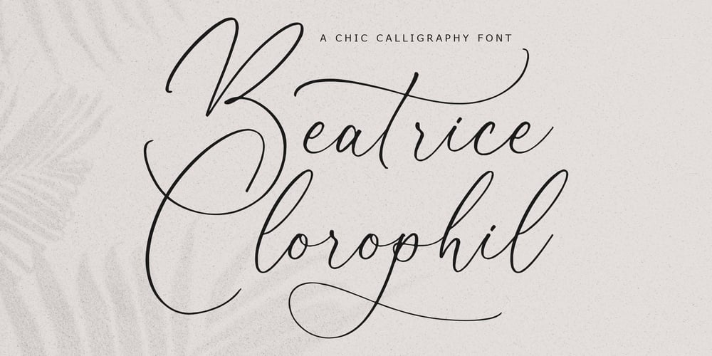 Beatrice Clorophil font