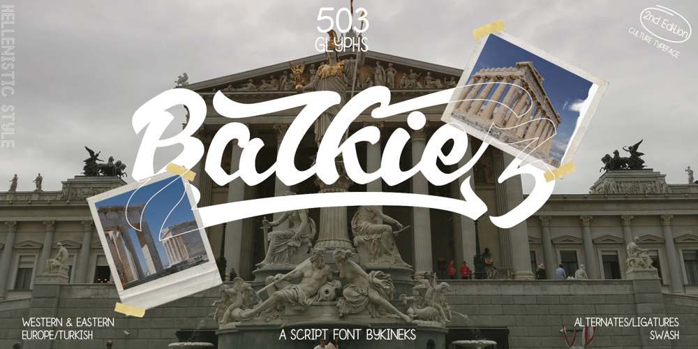 Balkiez Hellenistic font