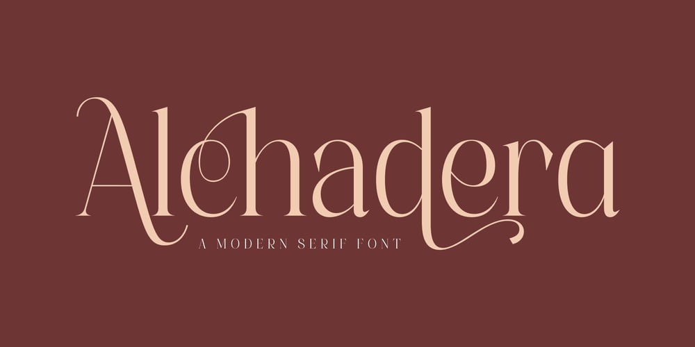 Alchadera font
