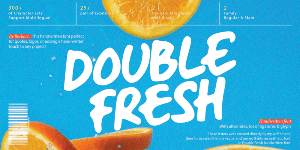 Double Fresh font