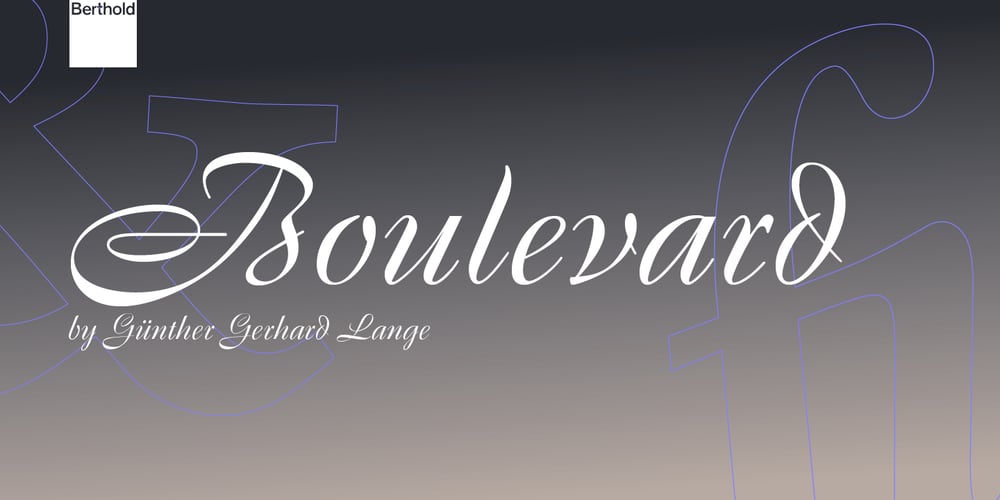 Boulevard font