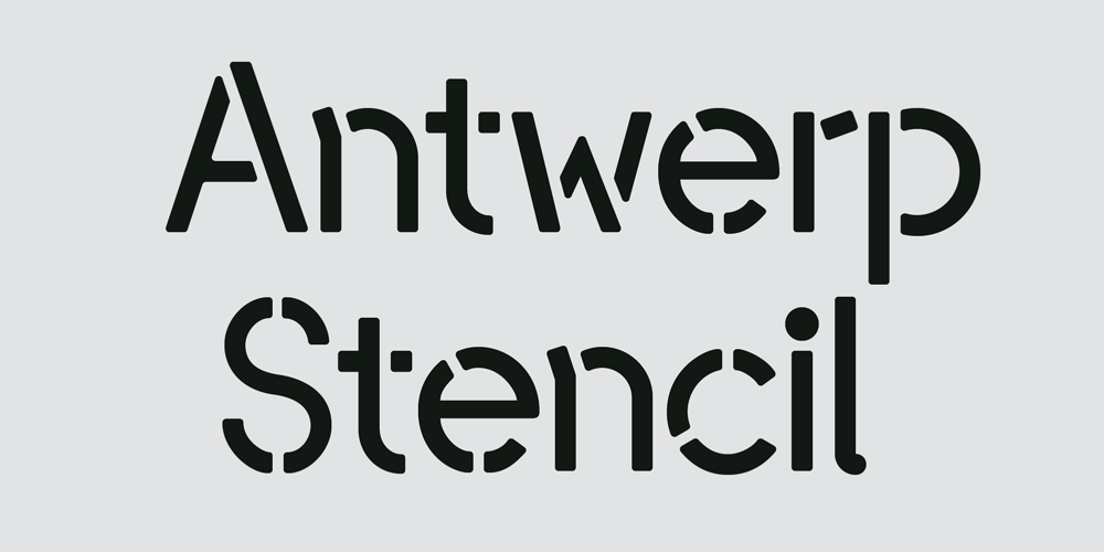 Antwerp Stencil font