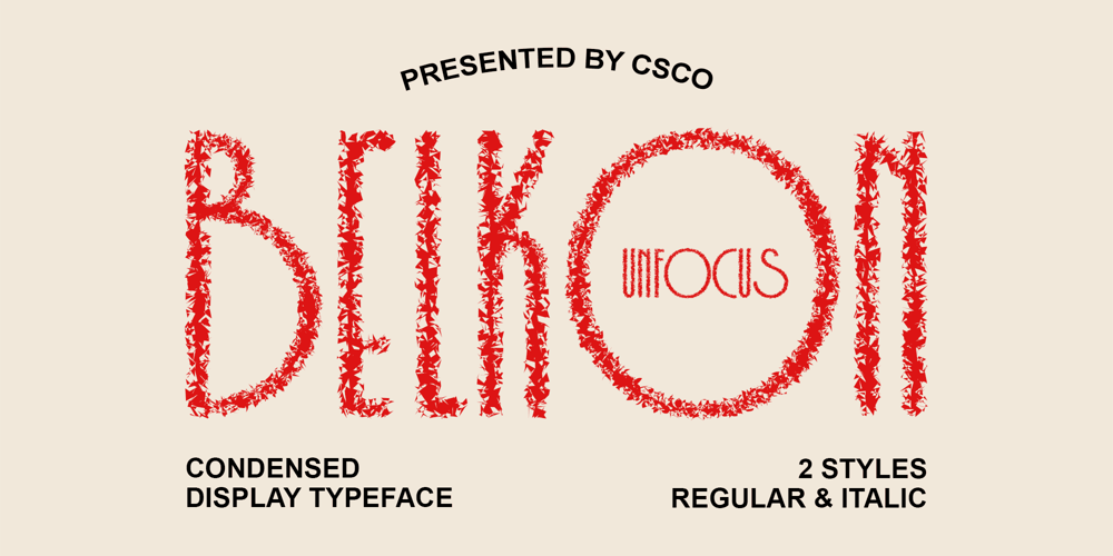 Belkon Unfocus font