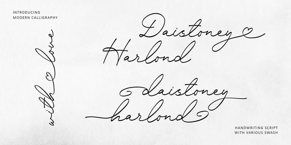 Daistoney Harlond font
