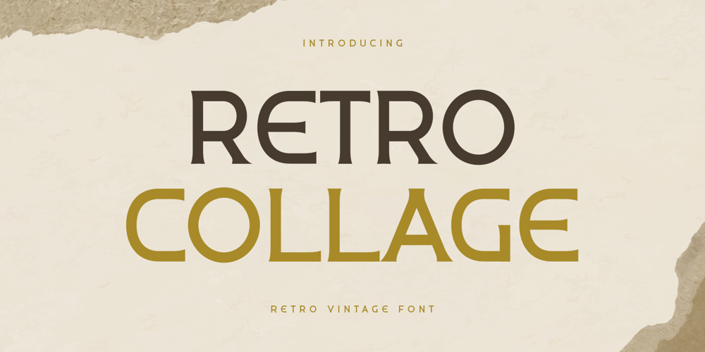 Retro Collage font