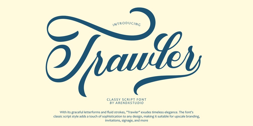 Trawler font