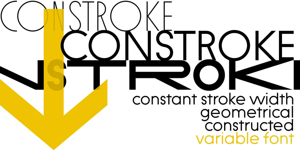 Constroke font