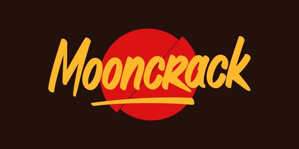 Mooncrack font