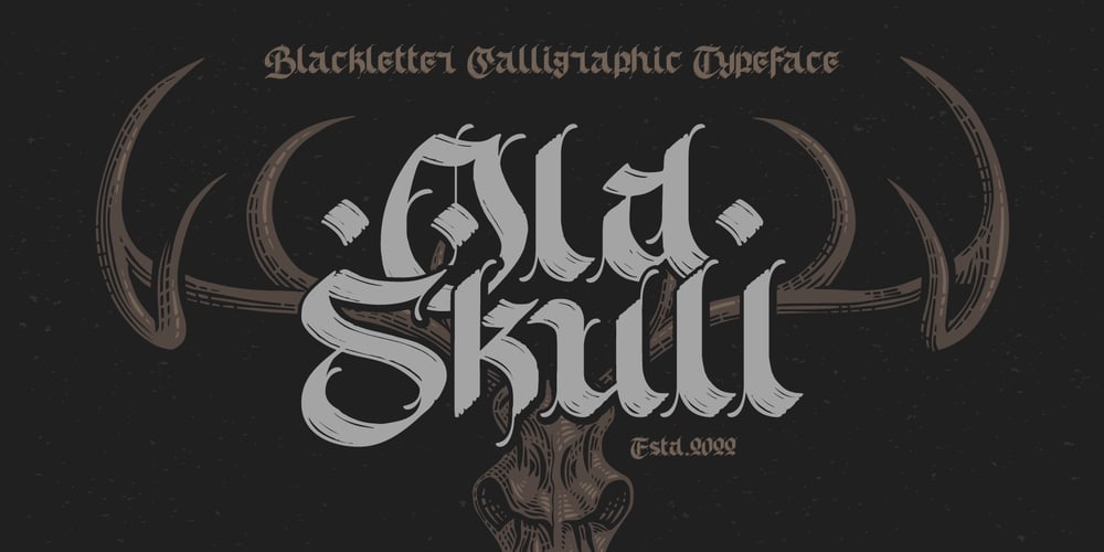 Old Skull font