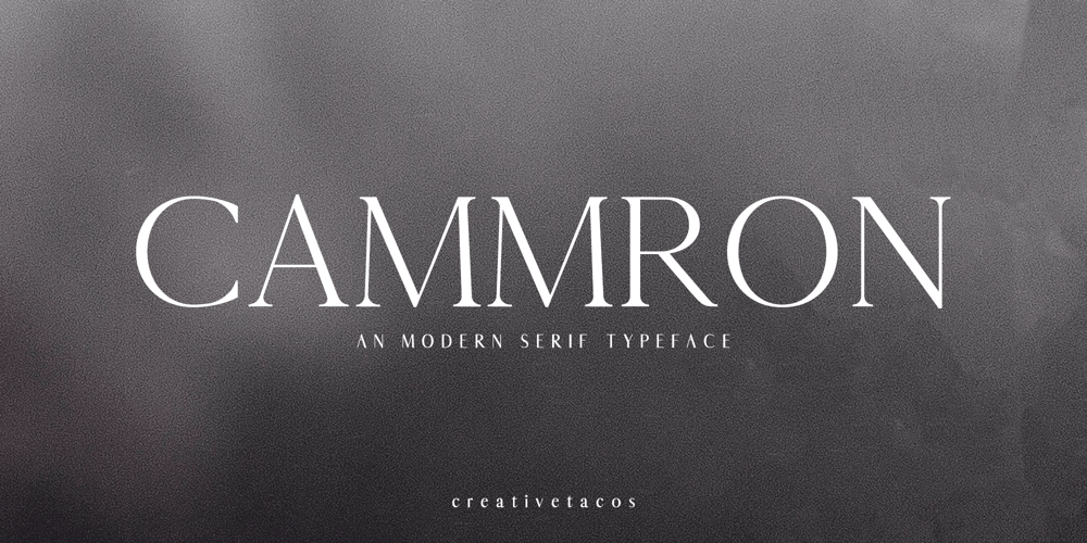 Cammron font