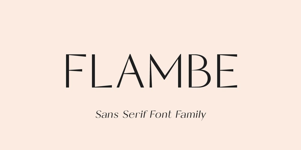 Flambe font