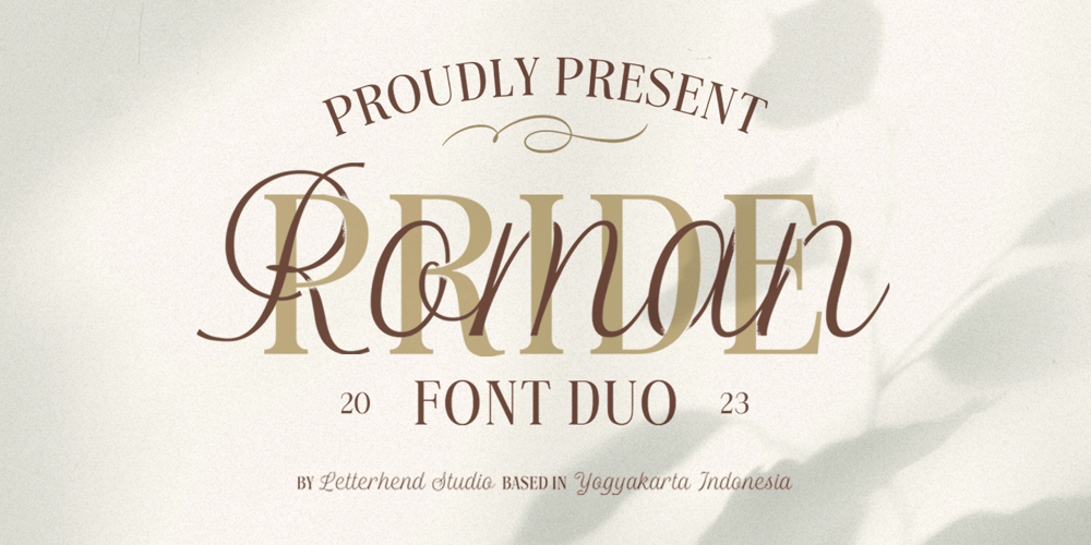 Roman Pride font
