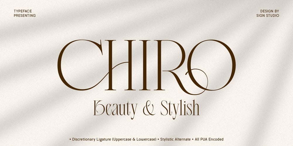Chiro font