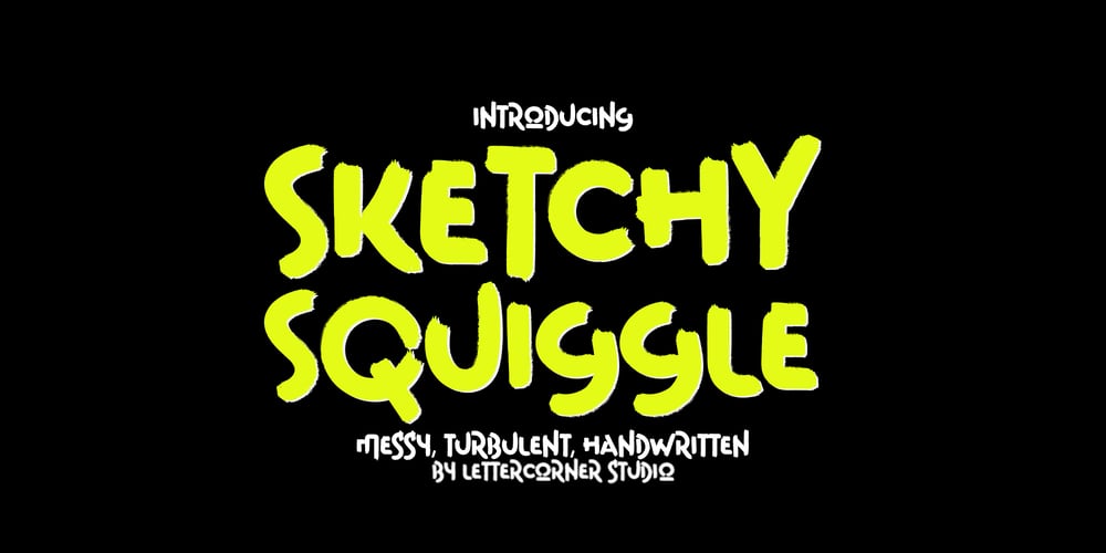 Sketchy Squiggle font