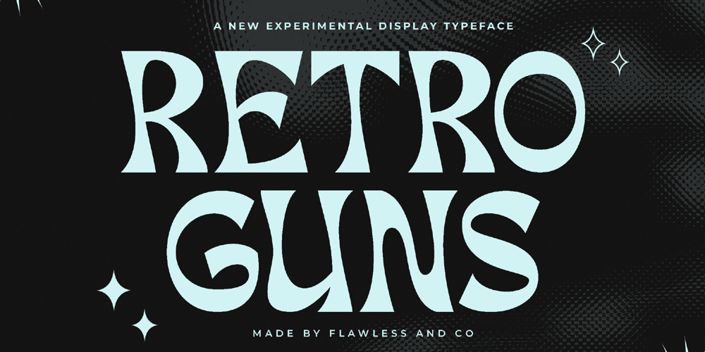 Retro Guns font