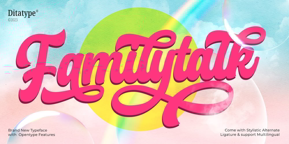 Familytalk font