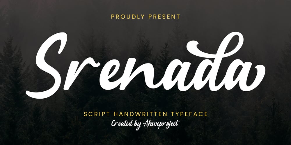 Srenada font