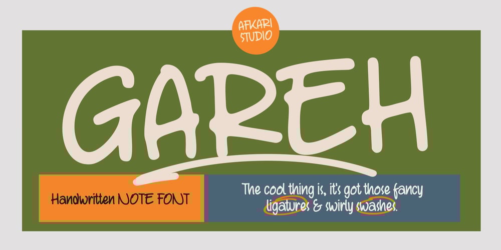 Gareh Note font
