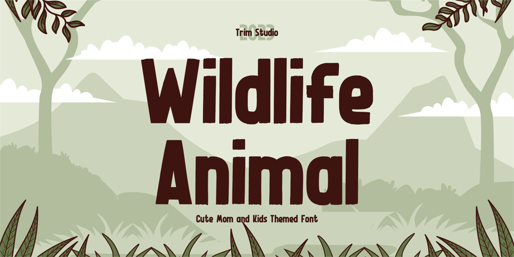 Wildlife Animal font