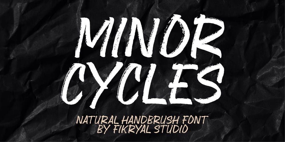 Minor Cycles font