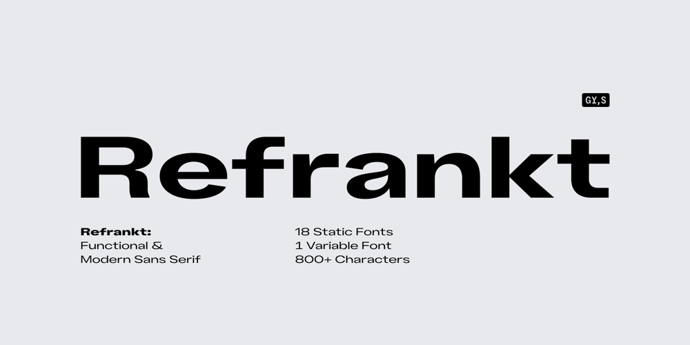 Refrankt font