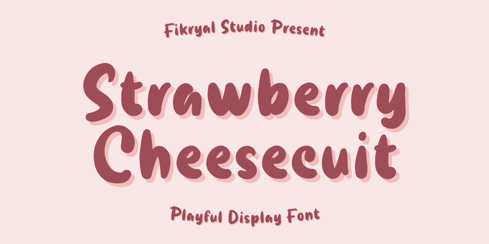 Strawberry Cheesecuit font