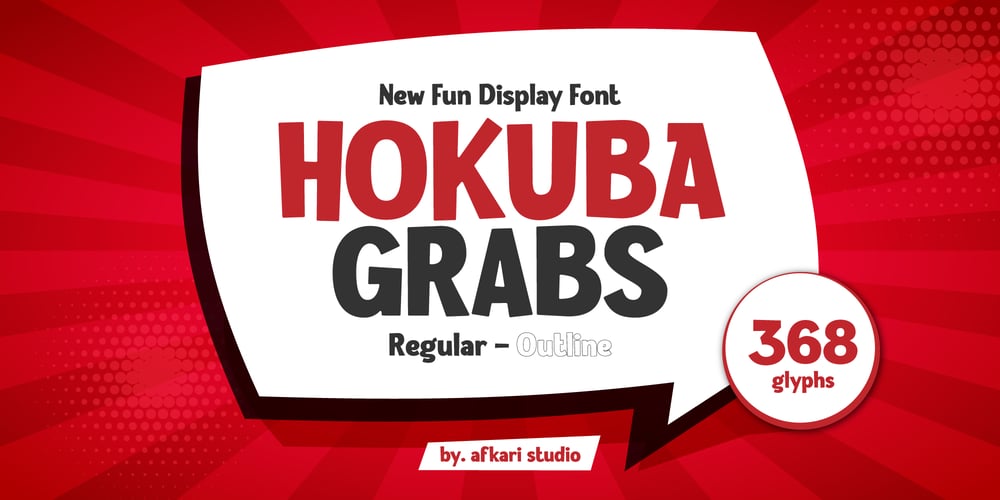 Hokuba Grabs font