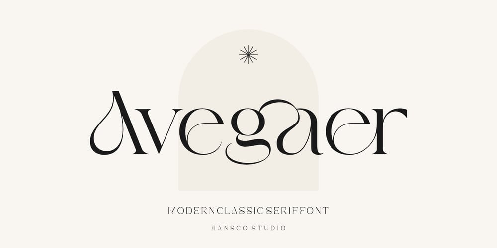 Avegaer font