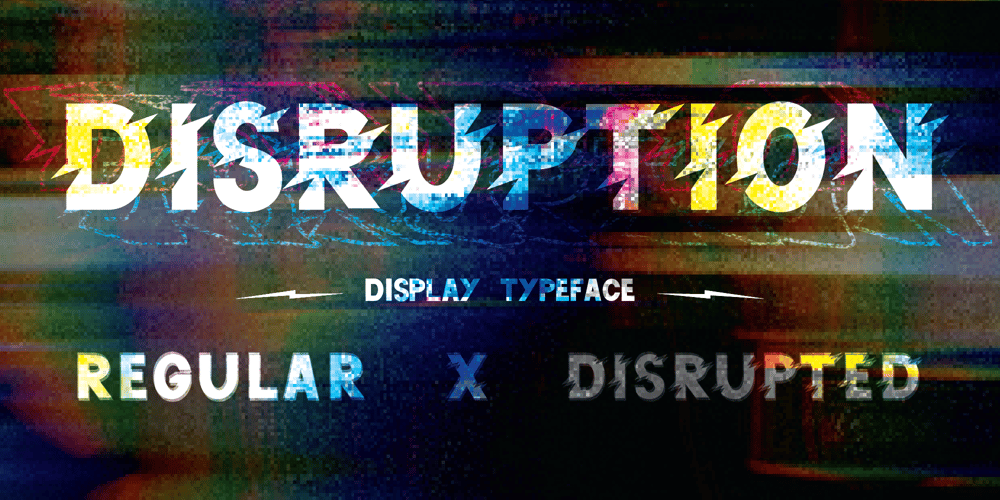 Disruption Sans font
