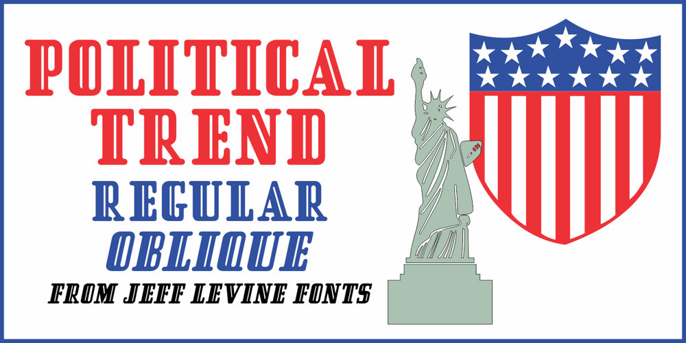 Political Trend JNL font