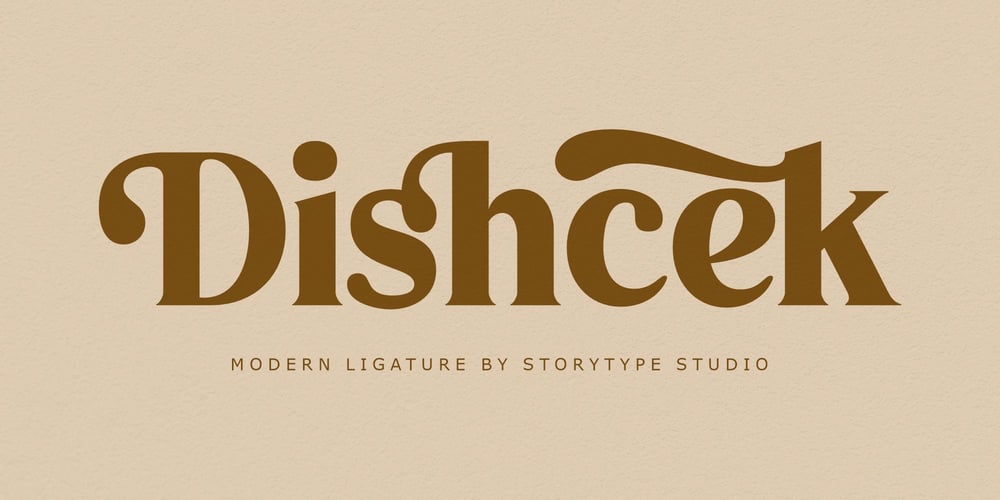 Dishcek font